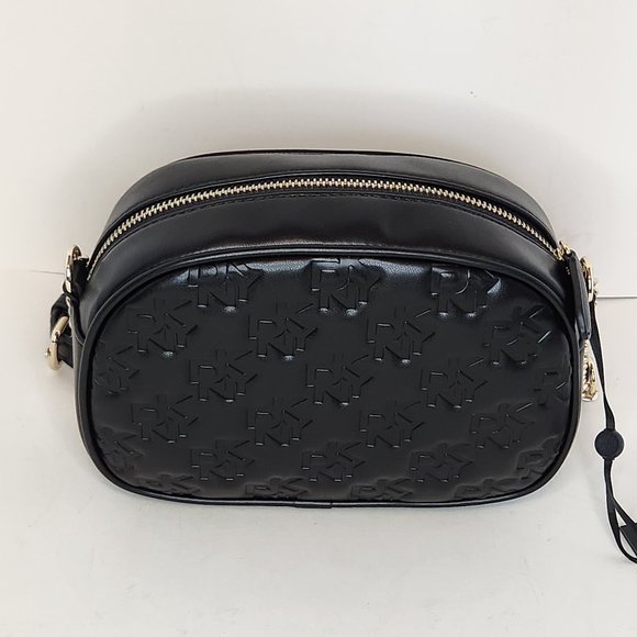 DKNY Sharon Camera Crossbody Embossed - Black - NWT - Picture 4 of 9